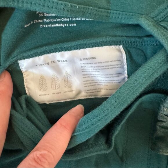 Dreamland Dream Weighted Sleep Swaddle Forest Green - Picture 5 of 8